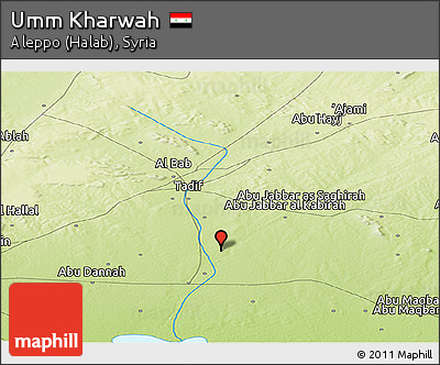 Physical Panoramic Map of Umm Kharwah