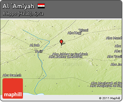 Physical Panoramic Map of Al `Amīyah