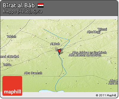 Physical Panoramic Map of Bīrat Al Bāb