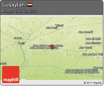 Physical Panoramic Map of Luqayţah