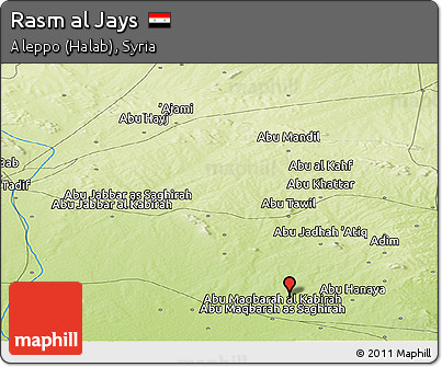 Physical Panoramic Map of Rasm Al Jays