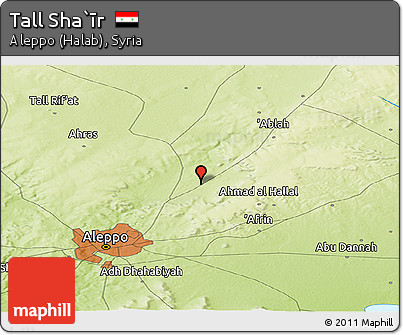Physical Panoramic Map of Tall Sha`īr