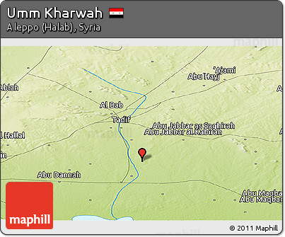 Physical Panoramic Map of Umm Kharwah