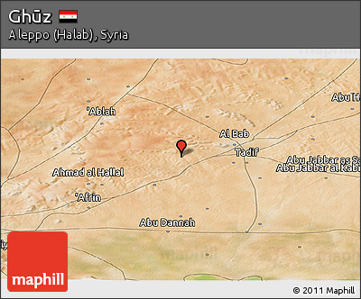 Satellite Panoramic Map of Ghūz