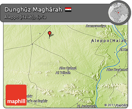 Physical 3D Map of Dunghūz Maghārah