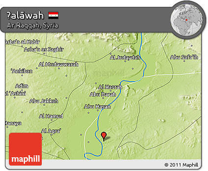 Physical 3D Map of Ḩalāwah