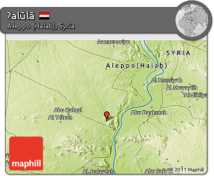 Physical 3D Map of Ḩalūlā