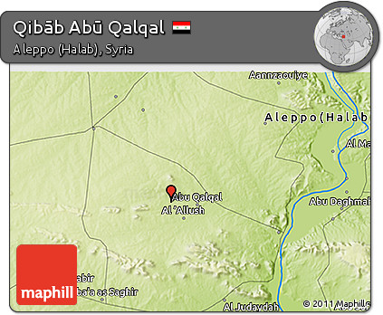 Physical 3D Map of Qibāb Abū Qalqal