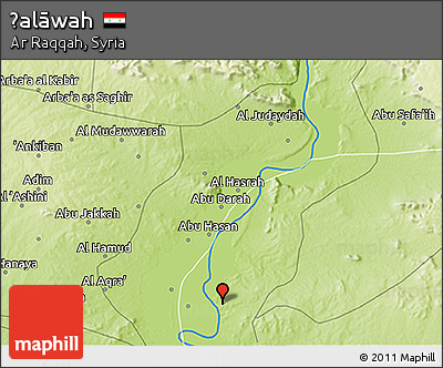 Physical 3D Map of Ḩalāwah
