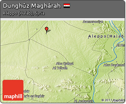 Physical 3D Map of Dunghūz Maghārah