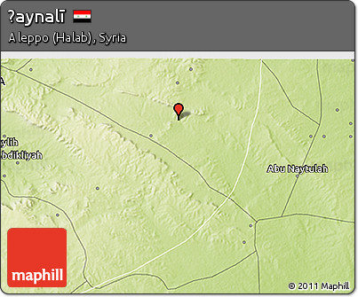 Physical 3D Map of Ḩaynalī