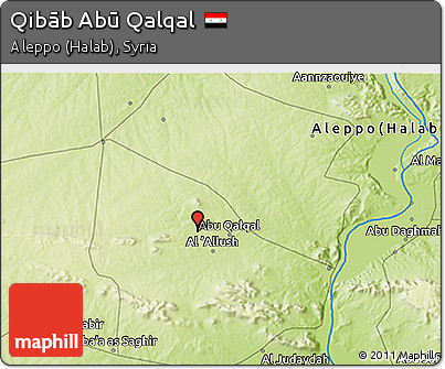 Physical 3D Map of Qibāb Abū Qalqal