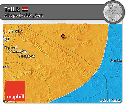 Political 3D Map of Tallik