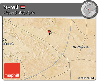 Satellite 3D Map of Ḩaynalī