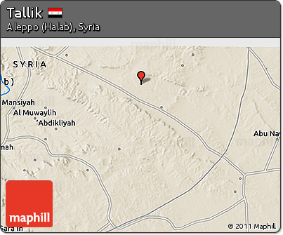 Shaded Relief 3D Map of Tallik