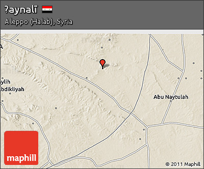 Shaded Relief 3D Map of Ḩaynalī