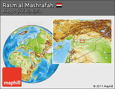 Physical Location Map of Rasm Al Mashrafah