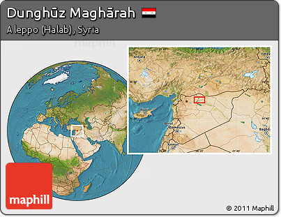 Satellite Location Map of Dunghūz Maghārah