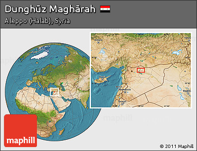 Satellite Location Map of Dunghūz Maghārah
