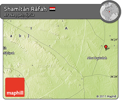 Physical Map of Shamītān Rāfah