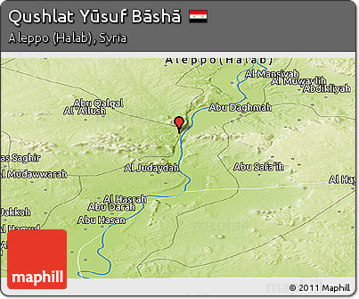 Physical Panoramic Map of Qushlat Yūsuf Bāshā