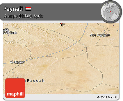 Satellite Panoramic Map of Ḩaynalī