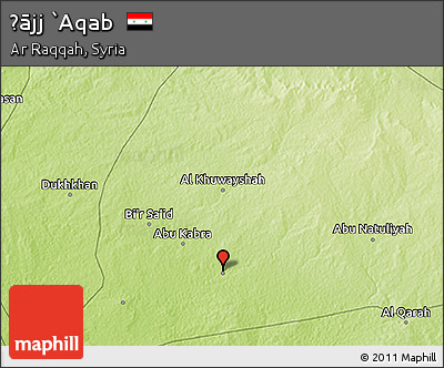 Physical 3D Map of Ḩājj `Aqab