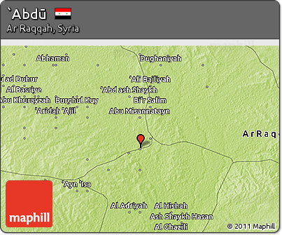 Physical 3D Map of `Abdū