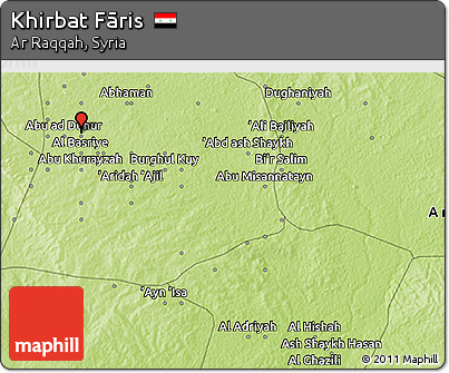 Physical 3D Map of Khirbat Fāris