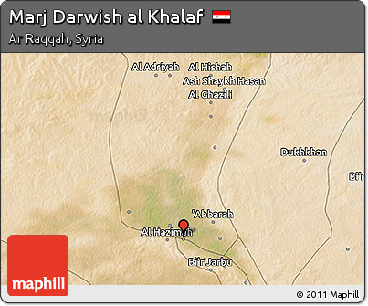 Satellite 3D Map of Marj Darwish Al Khalaf