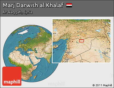 Satellite Location Map of Marj Darwish Al Khalaf