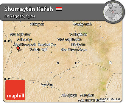 Satellite Map of Shumaytān Rāfah