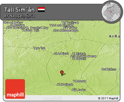 Physical Panoramic Map of Tall Sim`ān