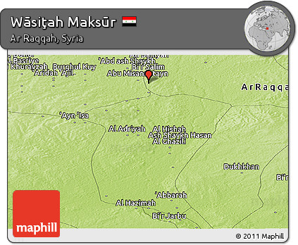 Physical Panoramic Map of Wāsiţah Maksūr