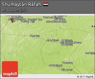 Physical Panoramic Map of Shumaytān Rāfah
