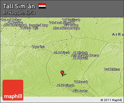 Physical Panoramic Map of Tall Sim`ān