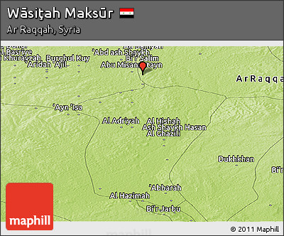 Physical Panoramic Map of Wāsiţah Maksūr