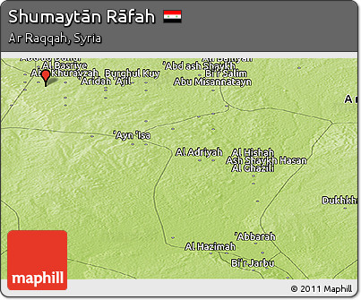 Physical Panoramic Map of Shumaytān Rāfah