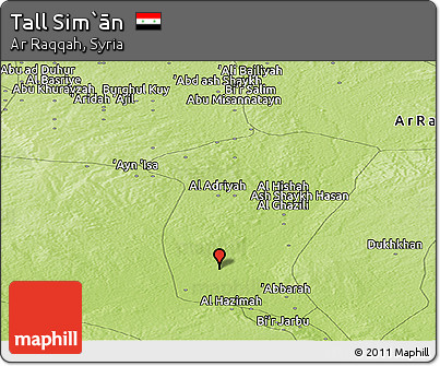 Physical Panoramic Map of Tall Sim`ān