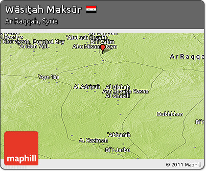 Physical Panoramic Map of Wāsiţah Maksūr