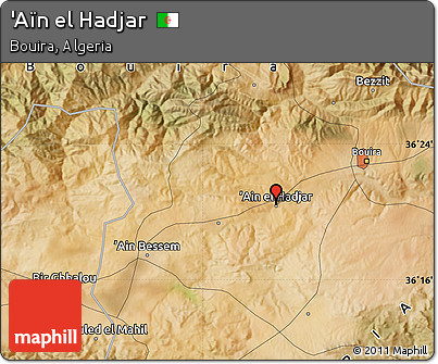 Satellite Map of 'Aïn El Hadjar