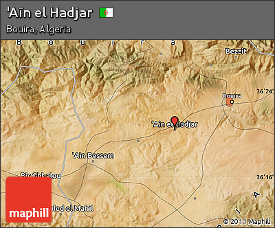 Satellite Map of 'Aïn El Hadjar