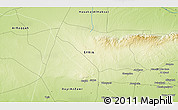 Physical 3D Map of the area around 36° 19' 55" N, 40° 1' 29" E