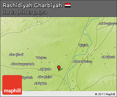 Physical 3D Map of Rashīdīyah Gharbīyah