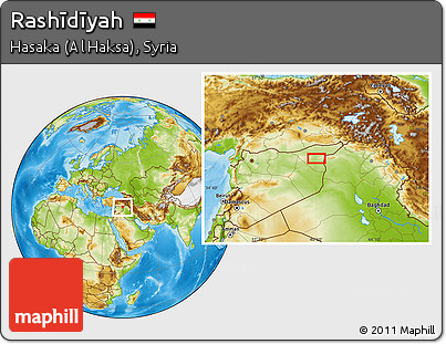 Physical Location Map of Rashīdīyah