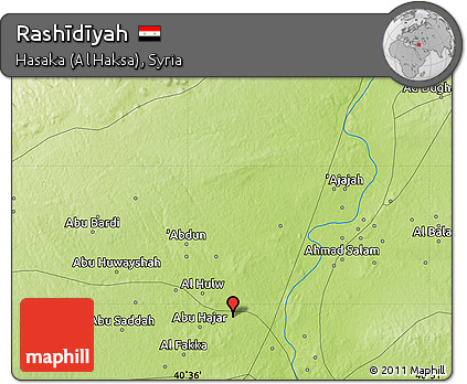 Physical Map of Rashīdīyah