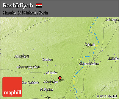 Physical Map of Rashīdīyah