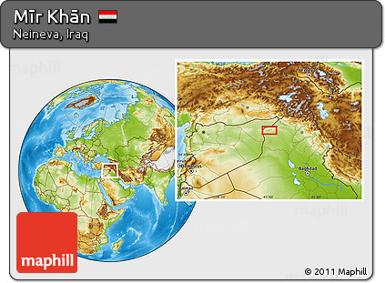 Physical Location Map of Mīr Khān