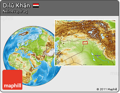 Physical Location Map of Dilū Khān