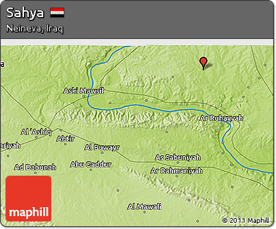 Physical 3D Map of Sahya